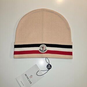 MONCLER Tricolor Virgin Wool Beanie (Unisex)